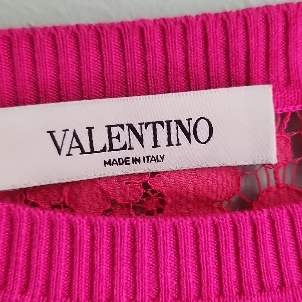 Valentino Pink Lace Blouse - Picture 6 of 14